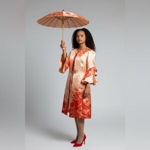 Especially Yours AMAZING peaches and fire 🔥 jacket/dress combo
